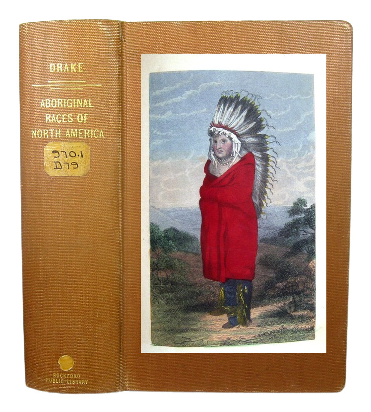 1860 NATIVE AMERICAN INDIANS HISTORY BIOGRAPHY Hand Tinted Color Plates RARE