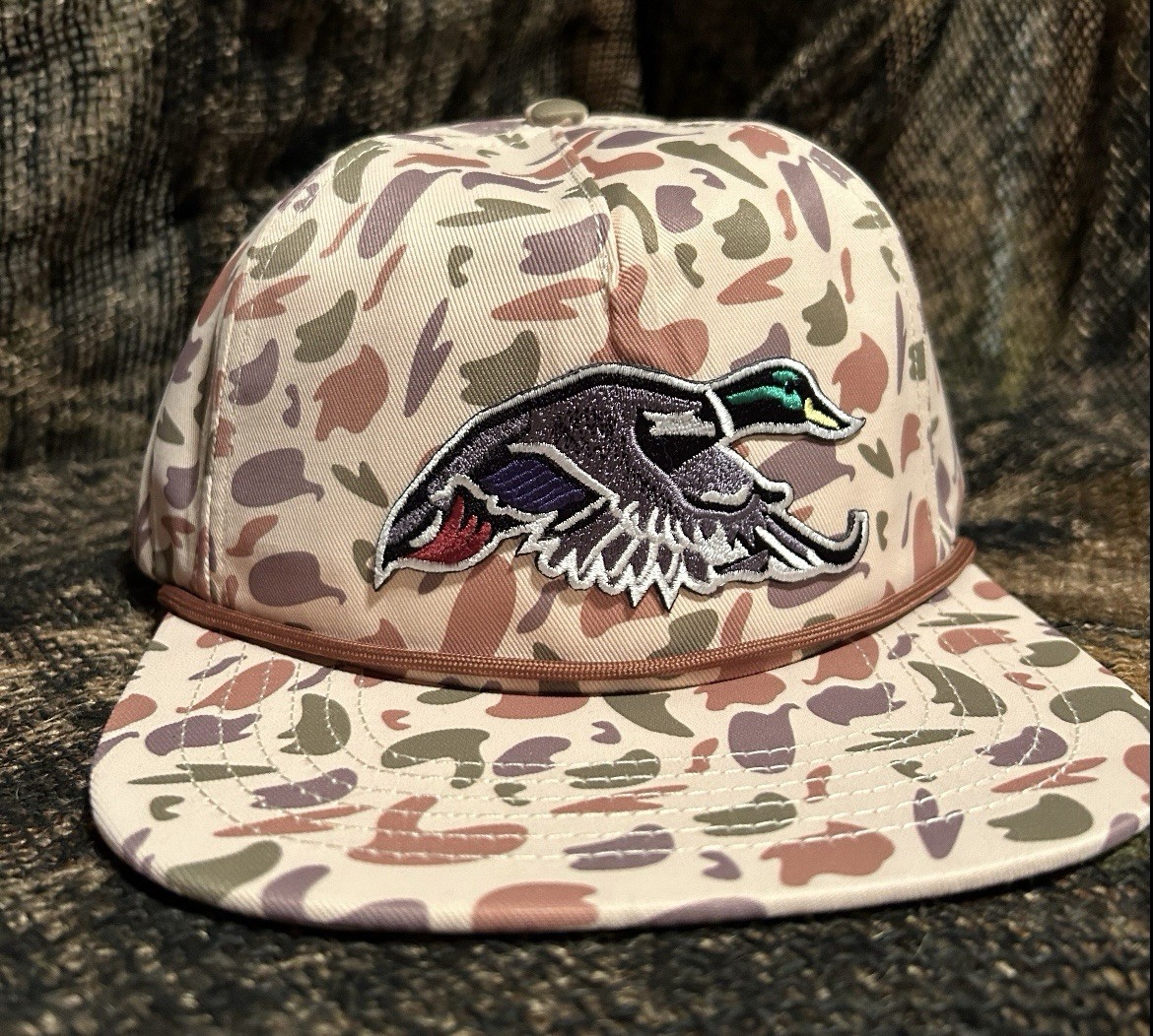 Duck Camo Waterfowl Camouflage Snapback Hat Cap Mallard