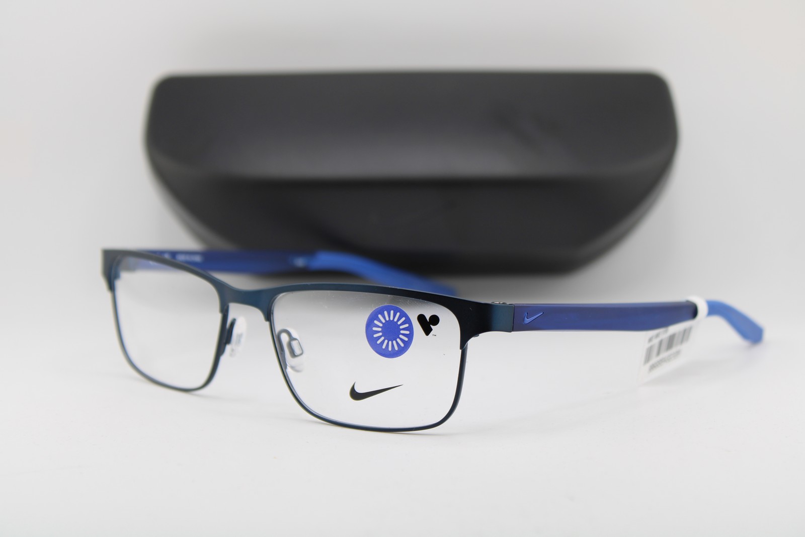 NEW NIKE 8130 416 BLUE GUNMETAL AUTHENTIC EYEGLASSES 54-16 NEW NIKE 8130 416 BLUE GUNMETAL AUTHENTIC EYEGLASSES 54-16