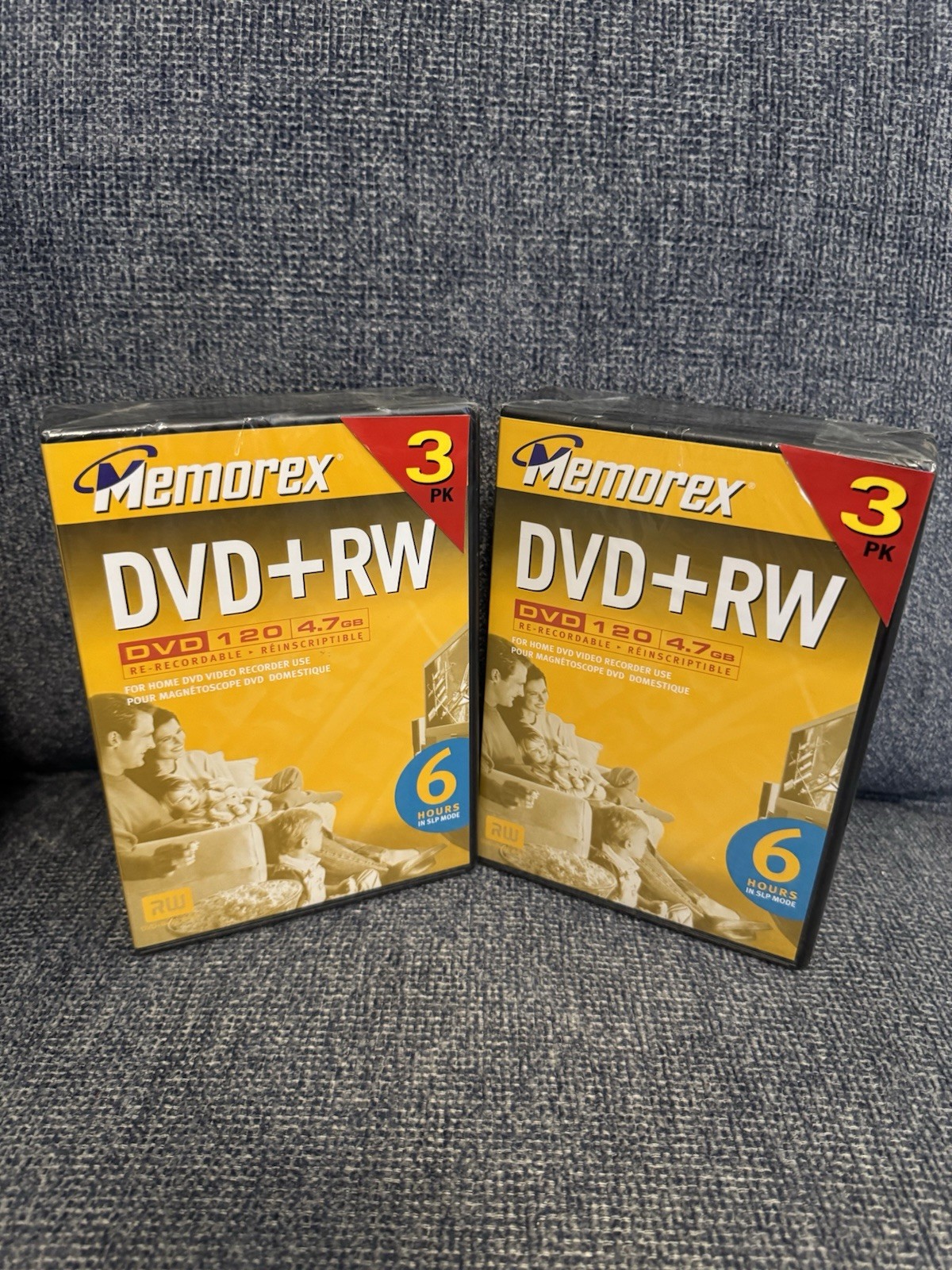 Lot Of 2 Memorex DVD+RW DVD 120 Rewritable Blank Disc 3 Pack 4.7GB New Sealed Lot Of 2 Memorex DVD+RW DVD 120 Rewritable Blank Disc 3 Pack 4.7GB New Sealed