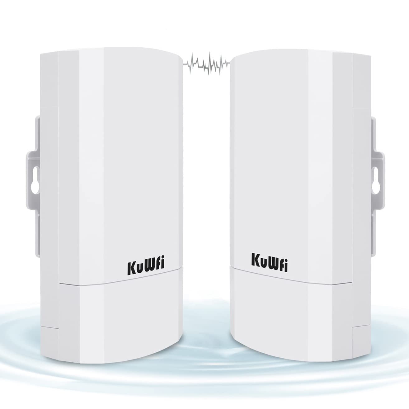 Kuwfi 2-Pack 300Mbps Wireless Bridge, Outdoor Cpe Wifi Kit Point To Po Kuwfi 2-Pack 300Mbps Wireless Bridge, Outdoor Cpe Wifi Kit Point To Po