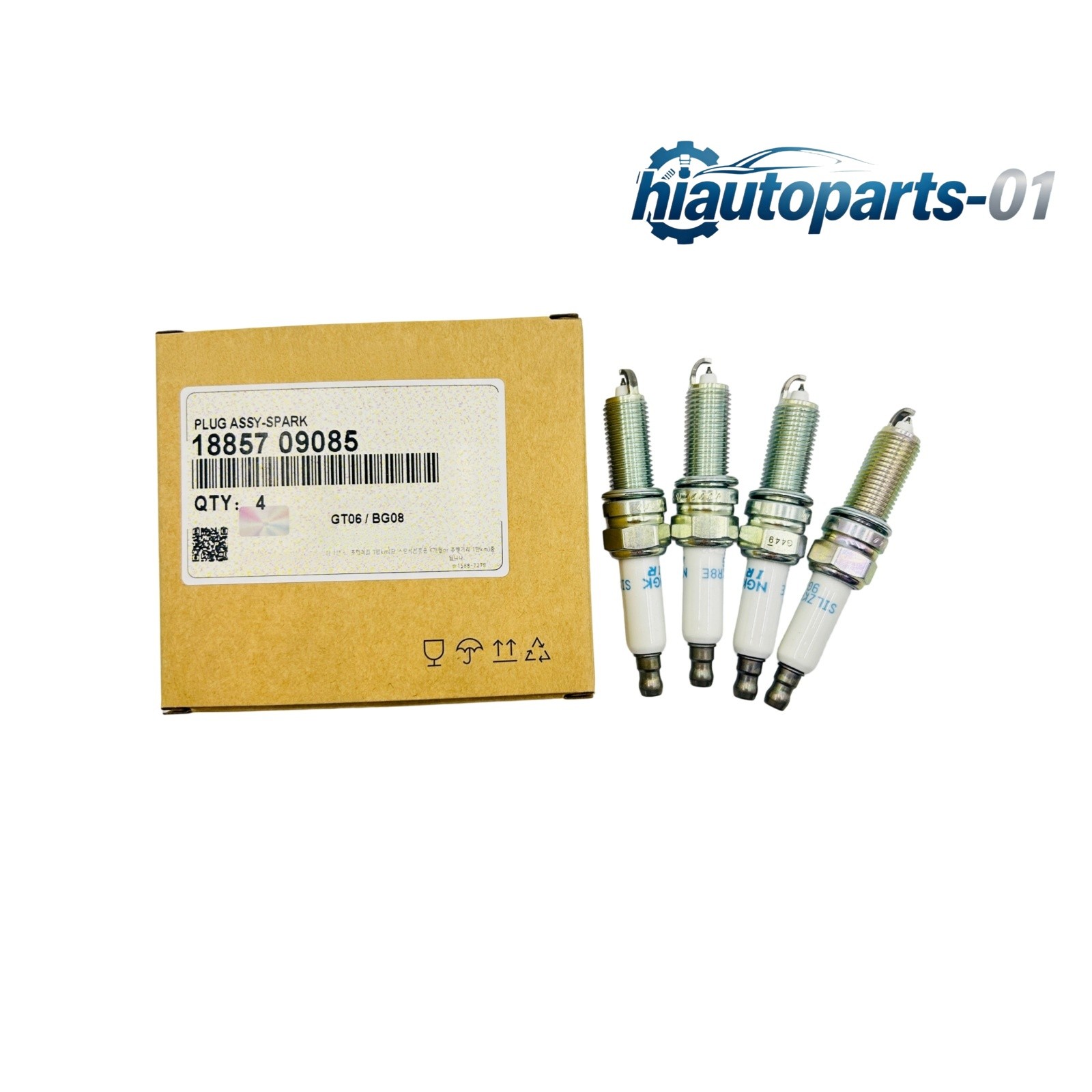 OEM 4Pcs SPARK PLUG For 2.0L 2015-22 Select Hyundai Kia Genesis 1885709085