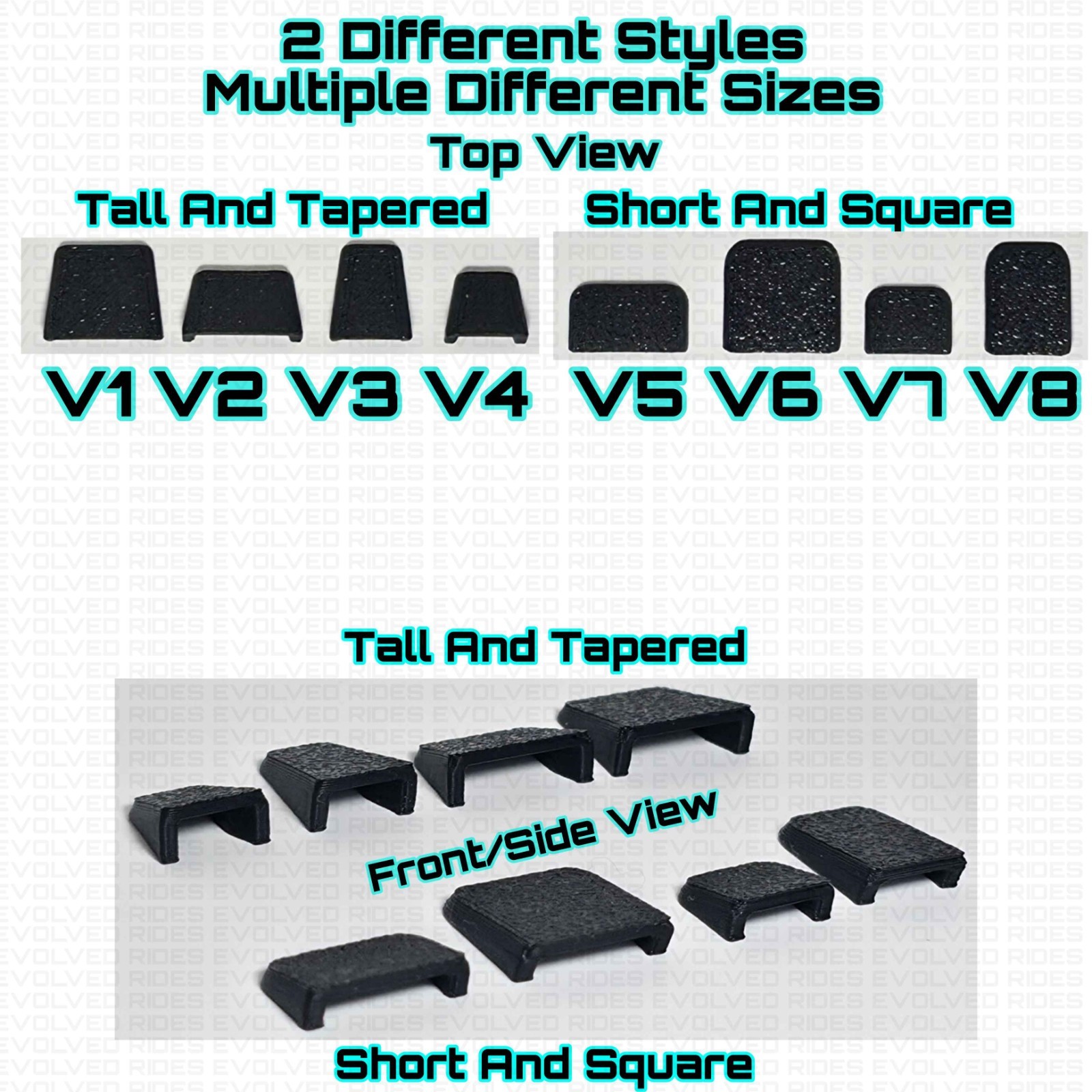 8PC Universal Hood Scoop / Roof Vent For 1/64 Scale Customs