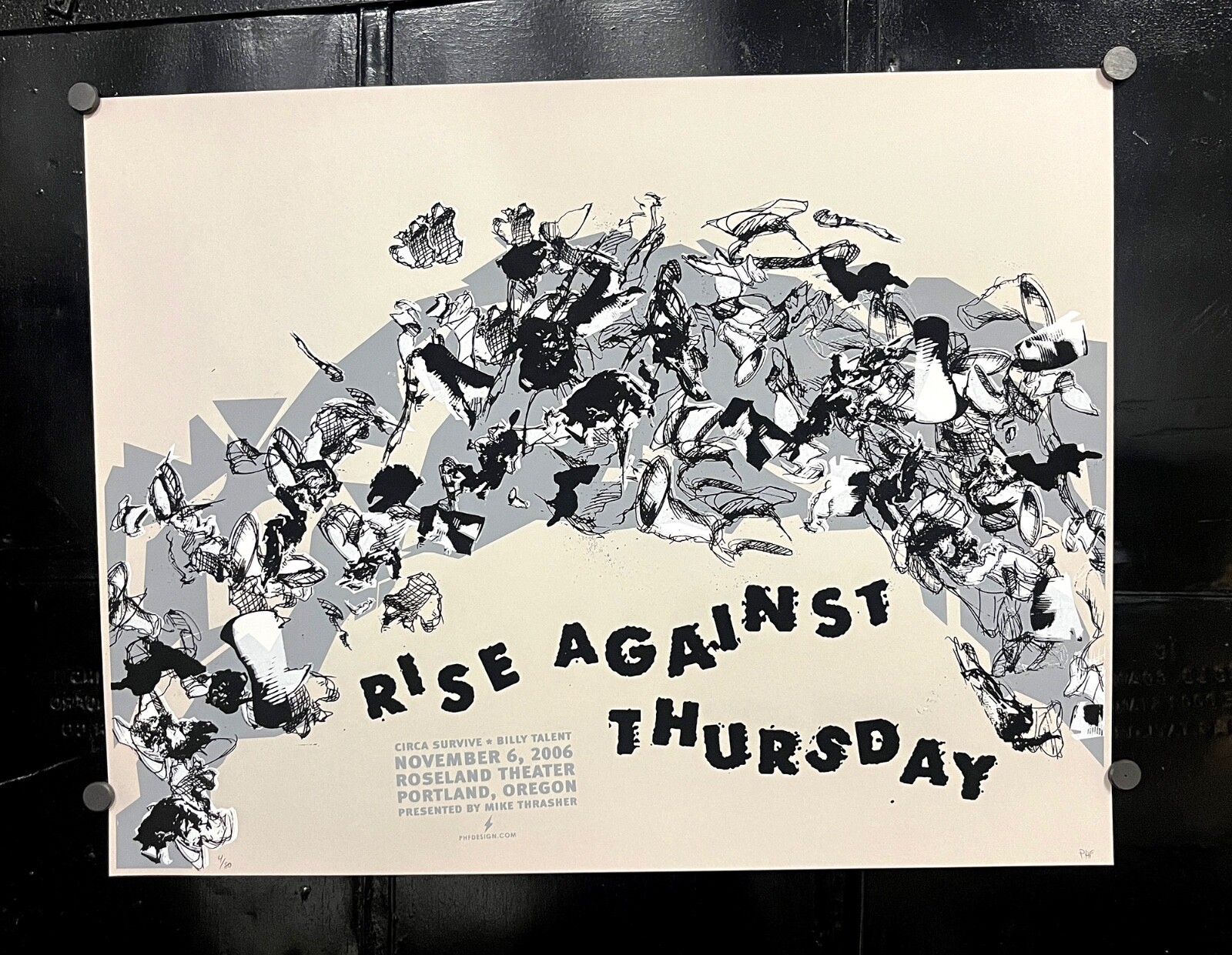 Rise Against and Thursday November 2006 Limited Edition Gig Poster