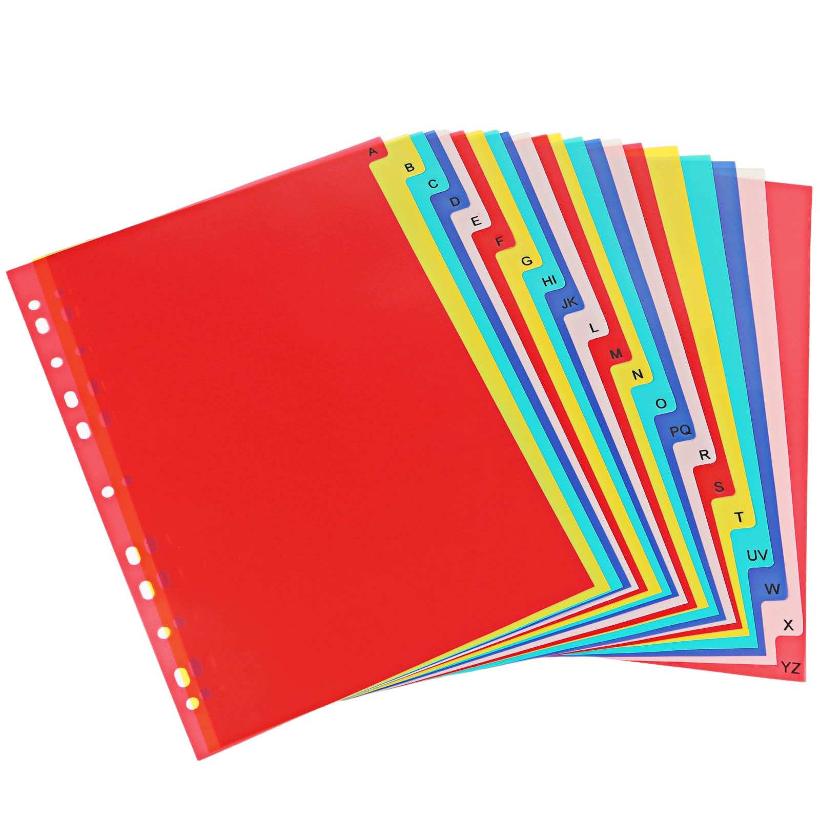 A-Z Plastic Binder Dividers 21 Tab, Alphabet Dividers with Tabs for 3 Ring, Mult A-Z Plastic Binder Dividers 21 Tab, Alphabet Dividers with Tabs for 3 Ring, Mult
