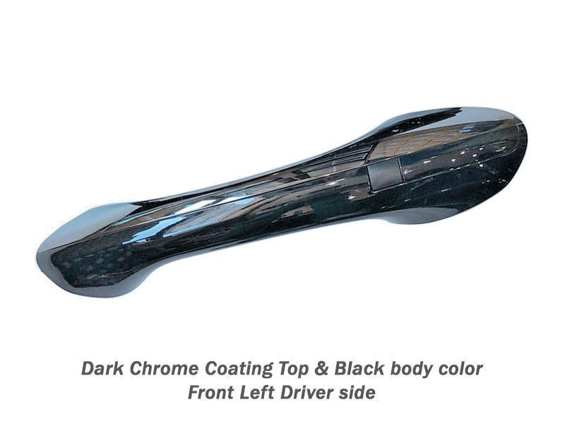 3pc Door Handle in Dark Chrome fit 2019 2020 Hyundai Santa Fe (Left Hand Drive)