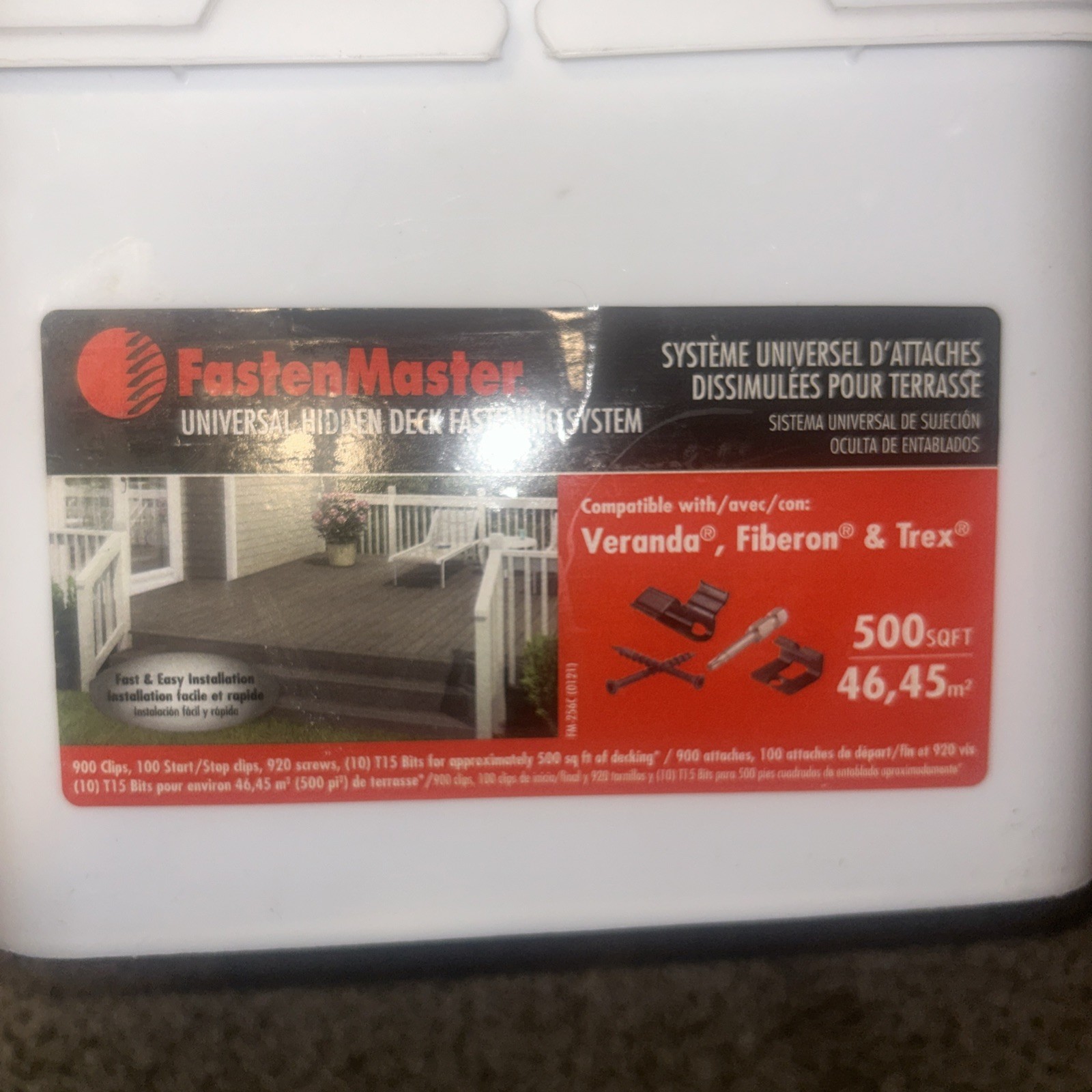 FastenMaster Universal Hidden Deck Fastening System 500 sq ft. FMTHDCLIP-500