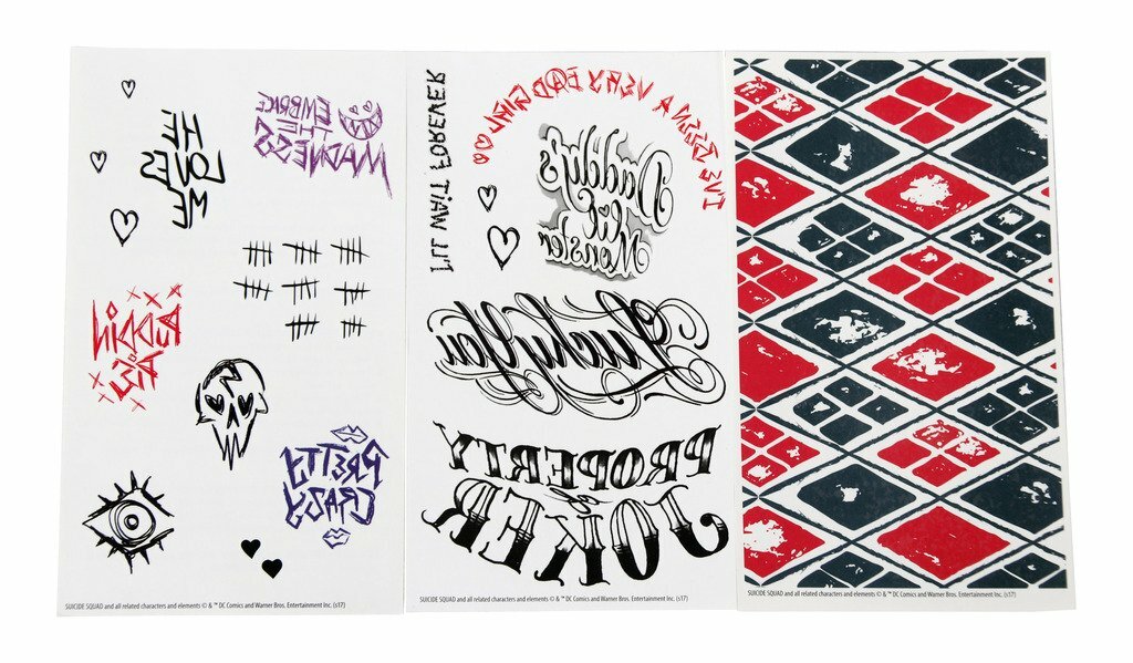 Suicide Squad Harley Quinn Water Transfer Body Tattoos Suicide Squad Harley Quinn Water Transfer Body Tattoos