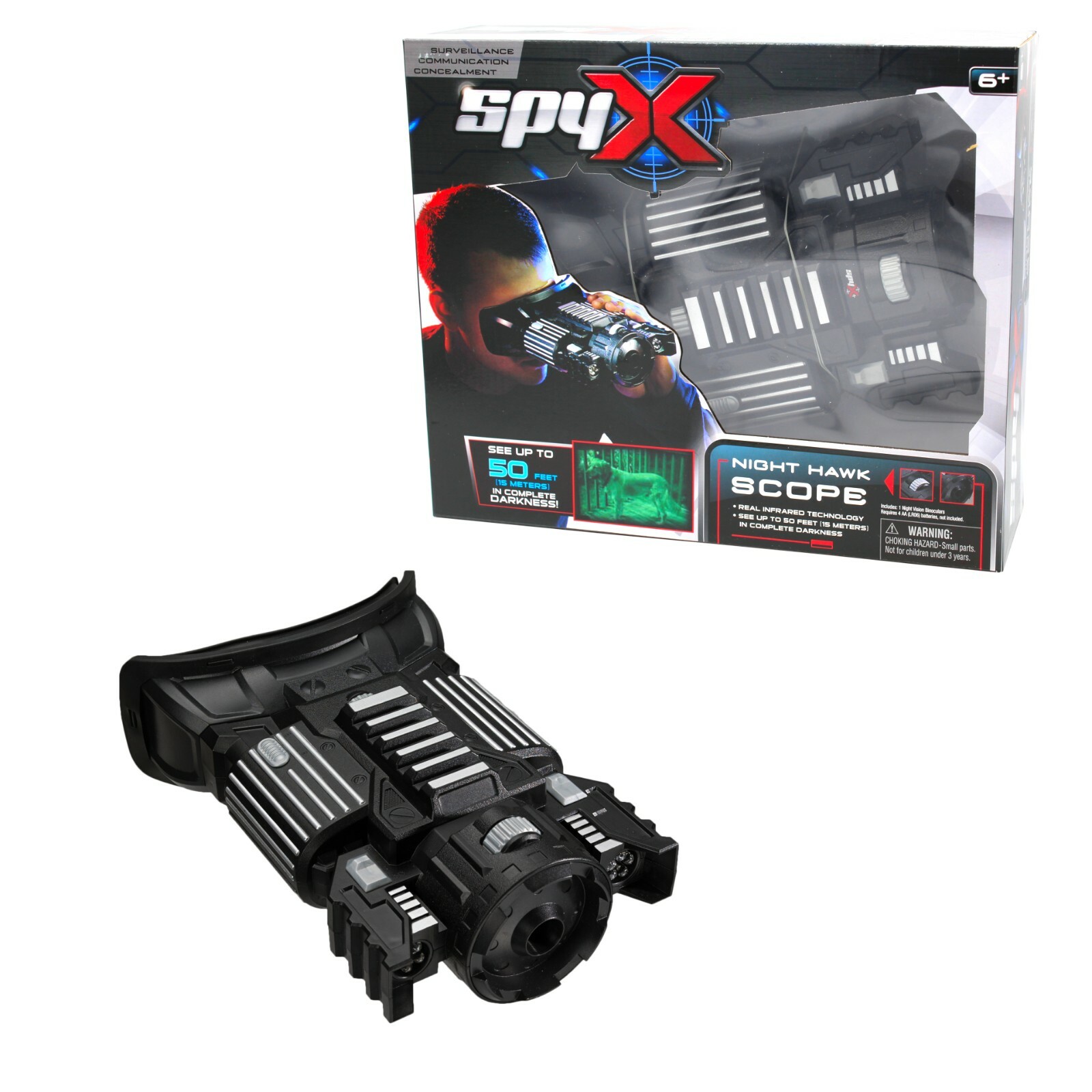 SpyX Night Hawk Scope - See Up To 50 Feet Away In The Dark - Be The Ultimate Spy