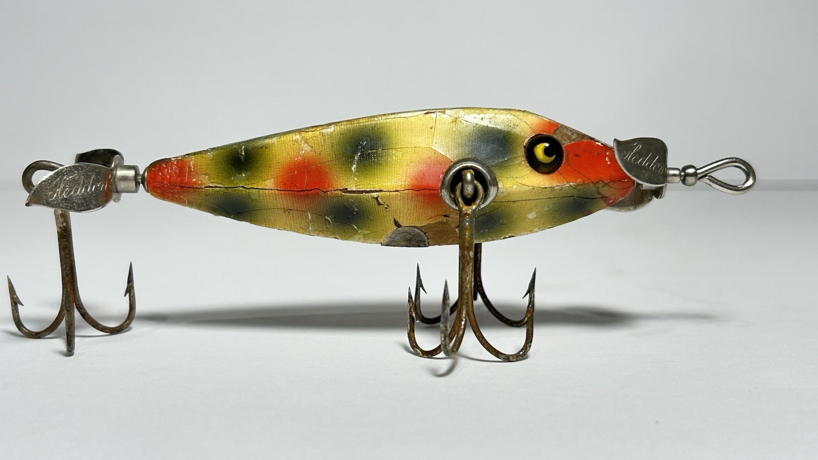 Heddon Dowagiac Minnow No. 0 Series Wood Fishing Lure wGlass Eyes