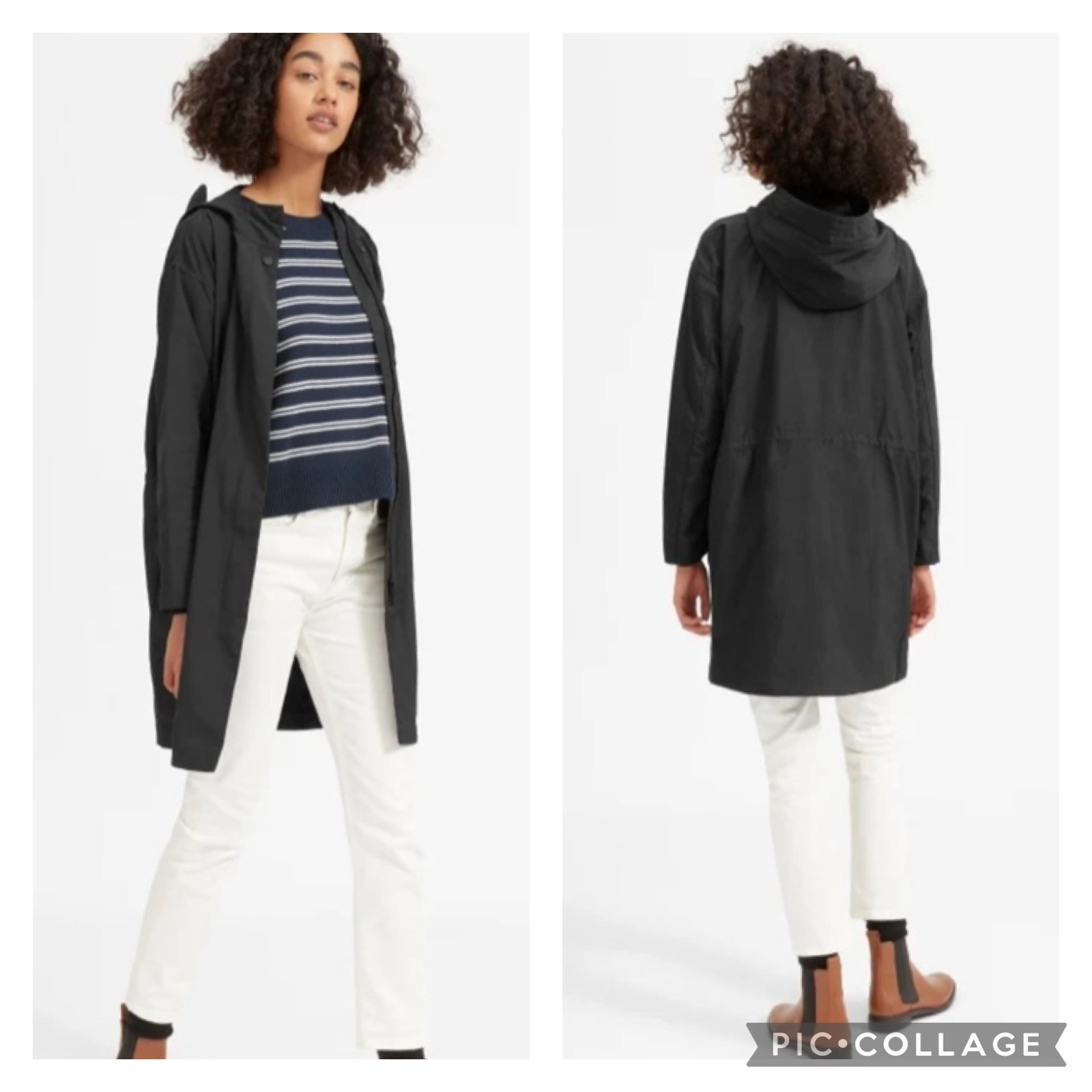 Everlane Black City Anorak Jacket Size Small Everlane Black City Anorak Jacket Size Small
