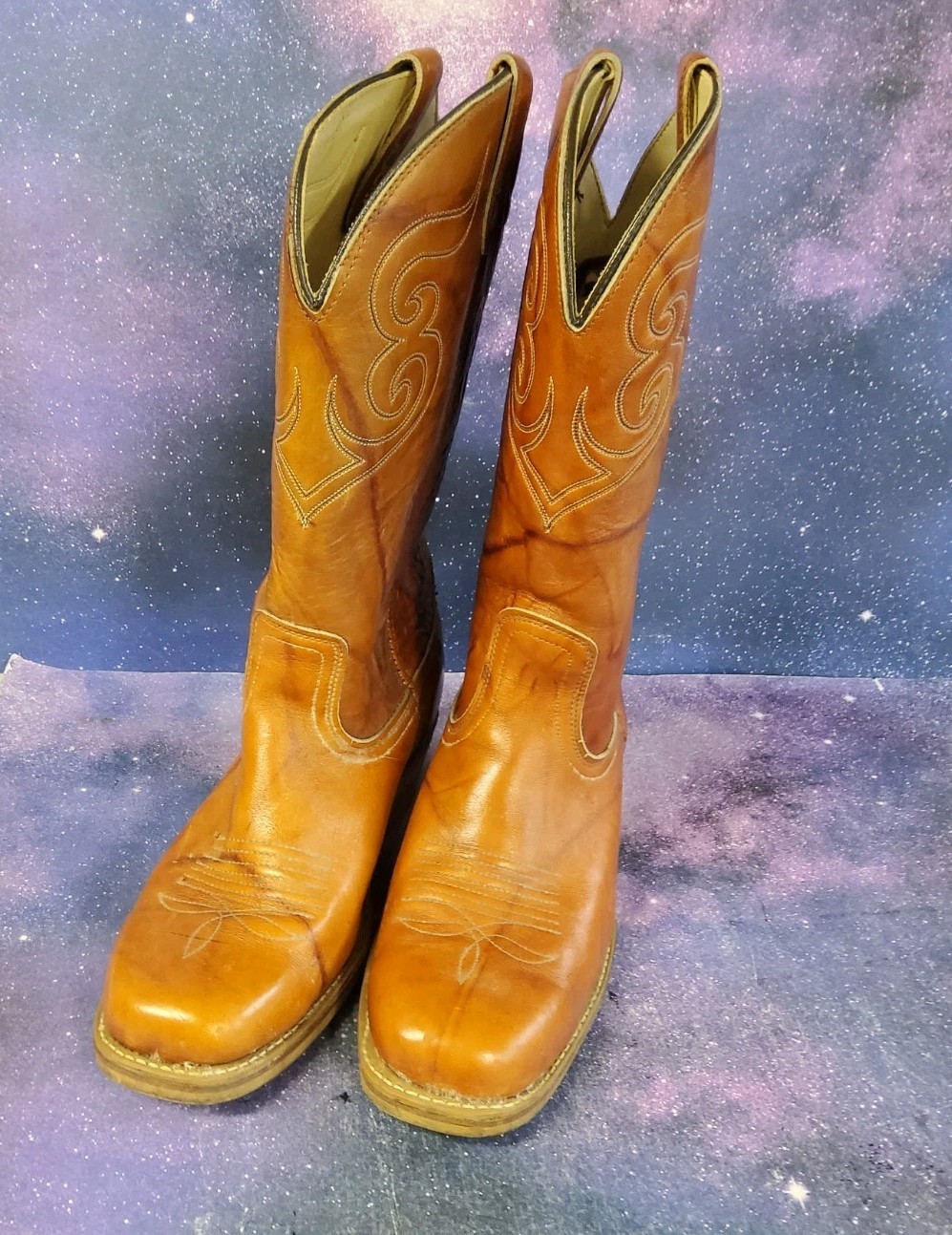 Dingo 1969 Vintage Acme Cowboy Boots 10 EW Made USA BrownLeather Dingo 1969 Vintage Acme Cowboy Boots 10 EW Made USA BrownLeather