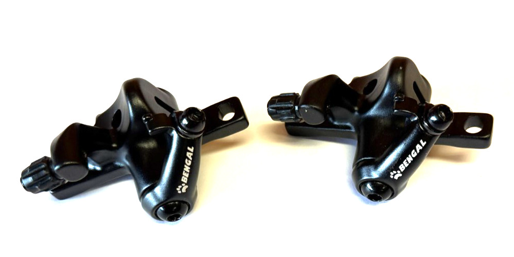 BENGAL MB-700T Mechanical Disc Brake Calipers Front & Rear Set Black New Take Of BENGAL MB-700T Mechanical Disc Brake Calipers Front & Rear Set Black New Take Of