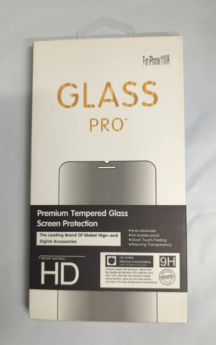 3 pk Tempered Glass Screen Protector for iPhone 11 / XR  Clear. New Sealed Pack