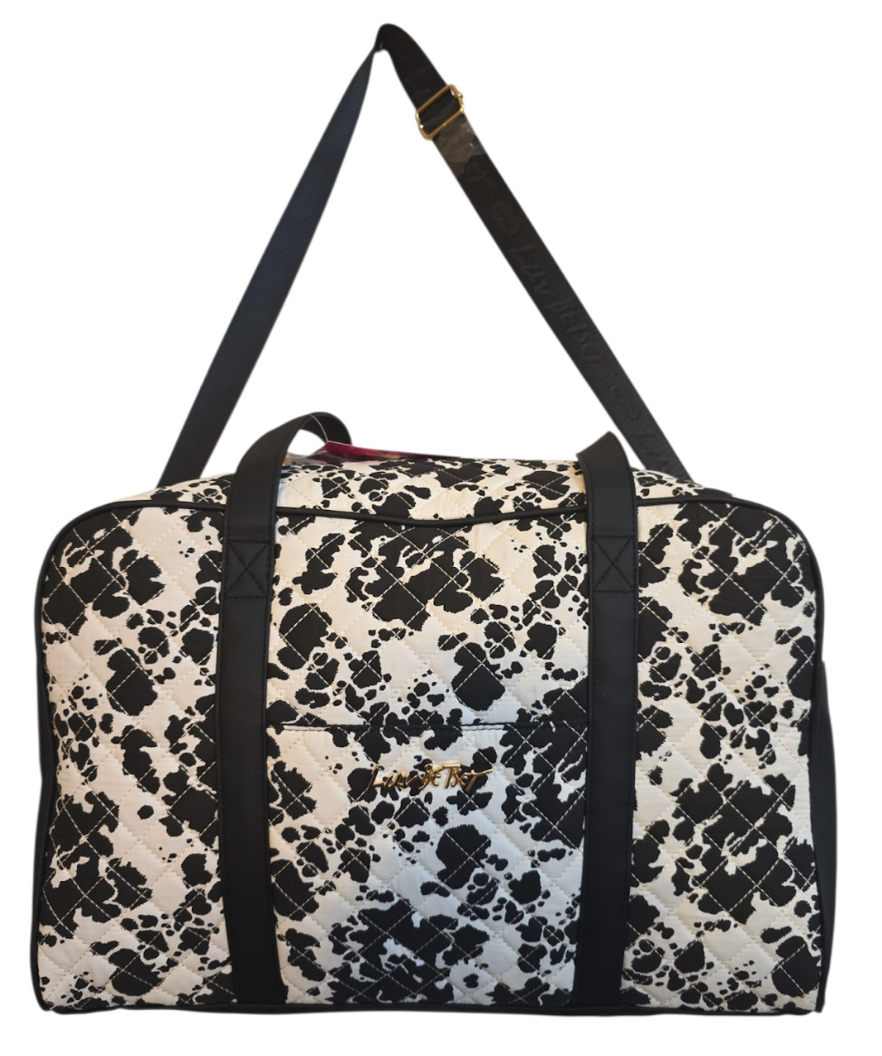 Betsey Johnson Weekender Travel Carry On Quilted Duffle Luggage Bag $118 NWT