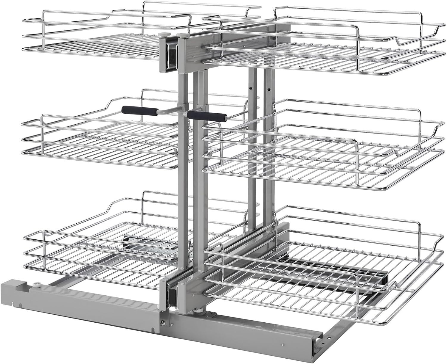 Rev-A-Shelf 5PSP3-18SC 3 Tier Blind Corner Organizer w/ Soft-Close, Chrome