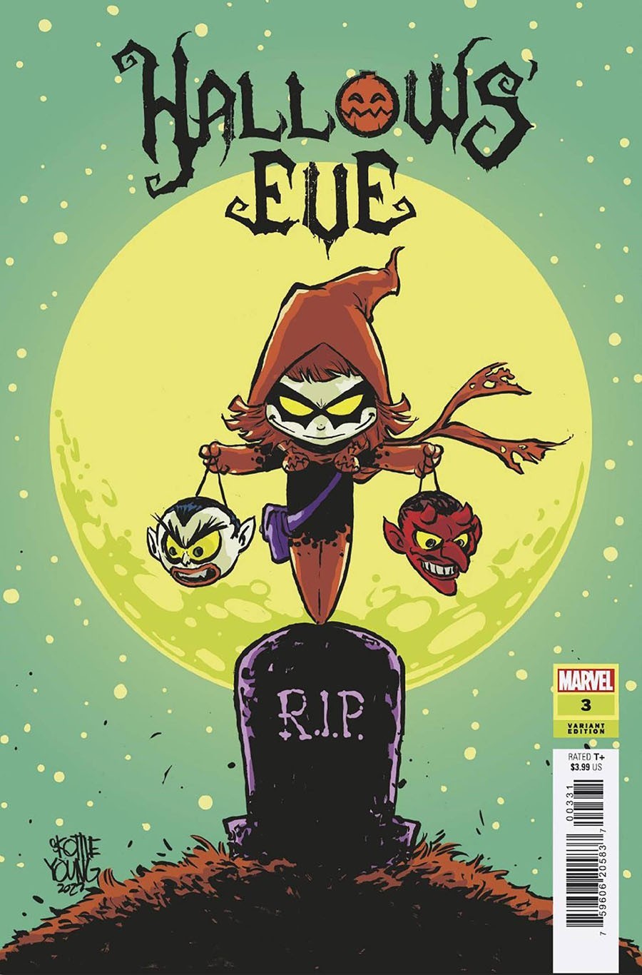 HALLOW\'S EVE #3 VARIANT COVER BY SKOTTIE YOUNG NM MARVEL COMICS 2023 HALLOWS HALLOW\'S EVE #3 VARIANT COVER BY SKOTTIE YOUNG NM MARVEL COMICS 2023 HALLOWS
