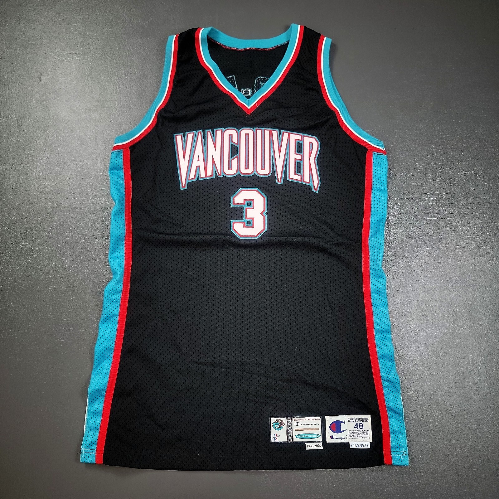 100% Authentic Shareef Abdur-Rahim Signed Champion Grizzlies Pro Cut Jersey
