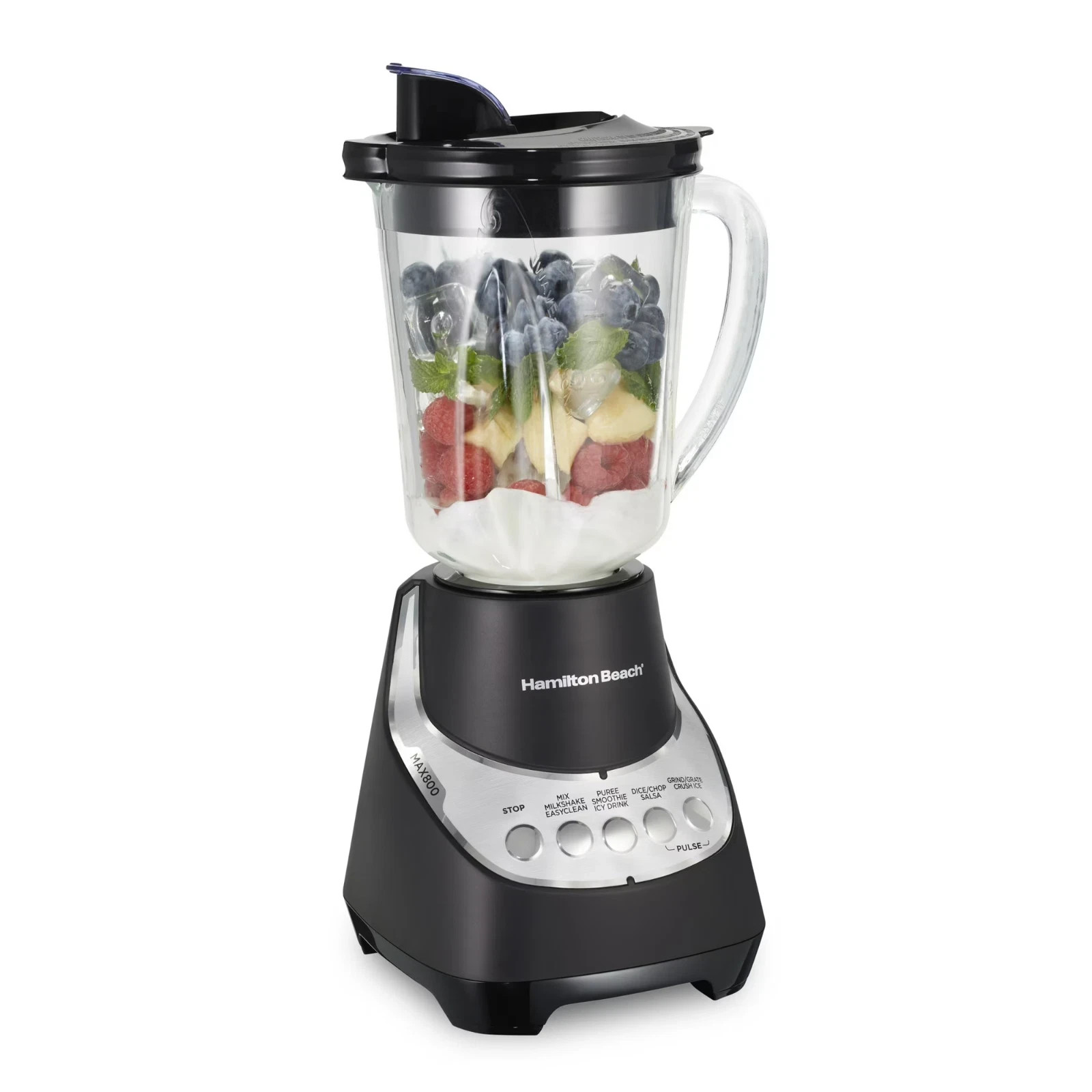 Hamilton Beach Wave Action Blender for Kitchen, 48 oz- Black