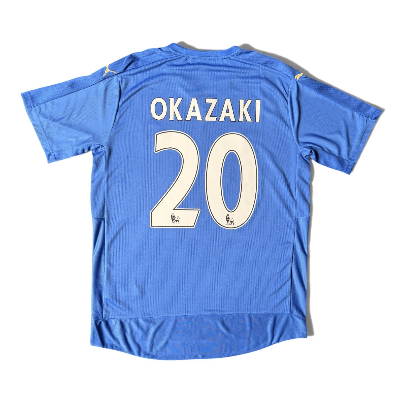 Okazaki #20 Leicester City 2015/2016 Retro Home Jersey - Mens Size Large - NEW
