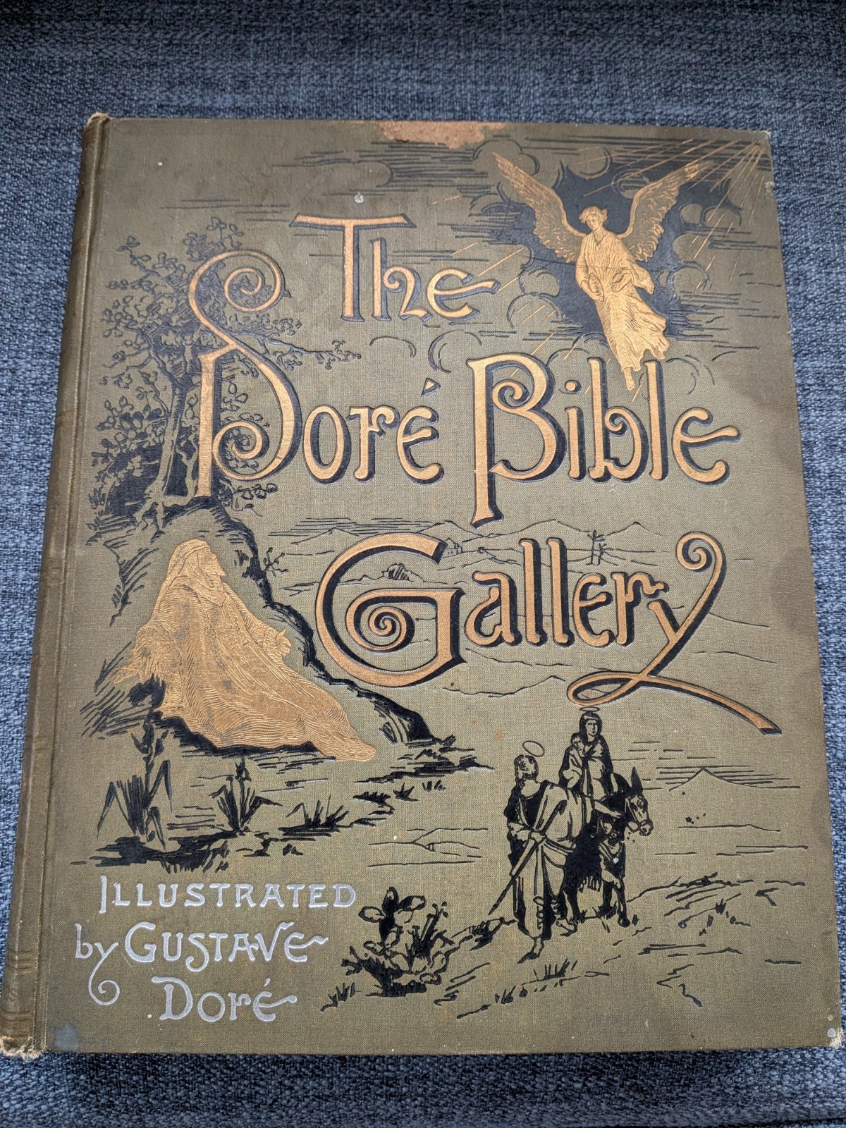 ANTIQUE VICTORIAN ILLUSTRATED BOOK LOT Doré Bible, Europe, Shakespeare\'s Morals