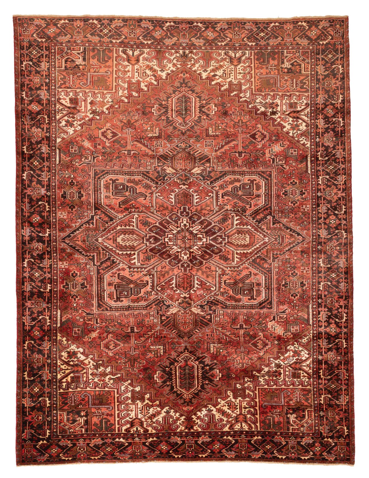 Vintage Hand-Knotted Area Rug 9\'6\