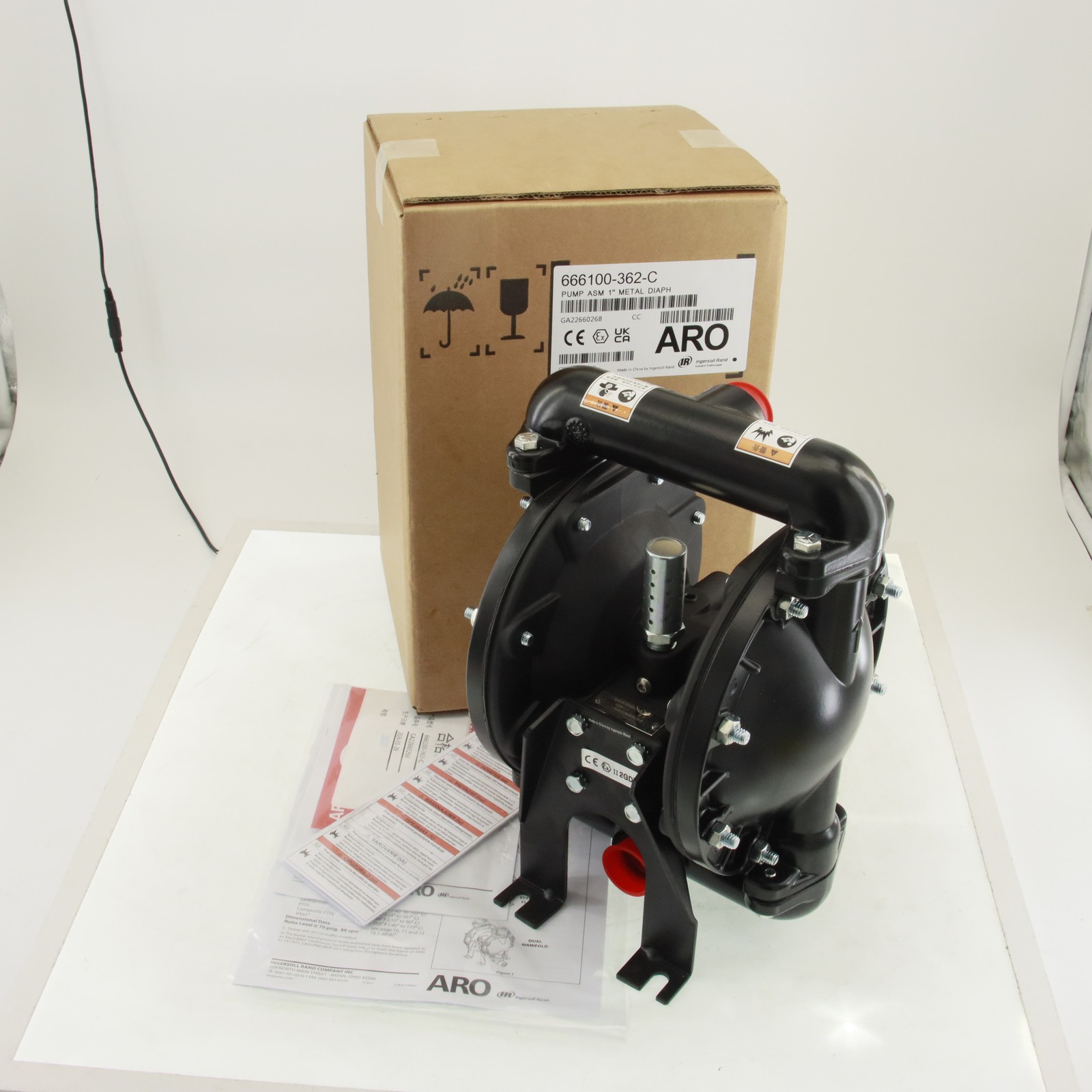 666100-362-C ARO Double Diaphragm Pump Air Operated 35 GPM Nitrile 1