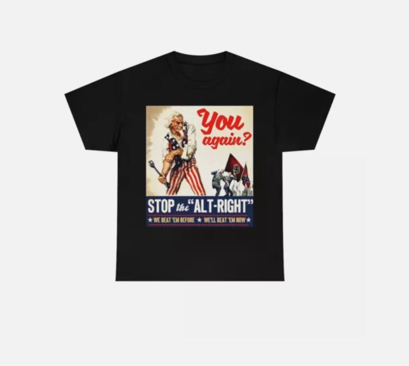 Antifa Stop The Alt Right Shirt , Anti Trump T-shirt All Sizes