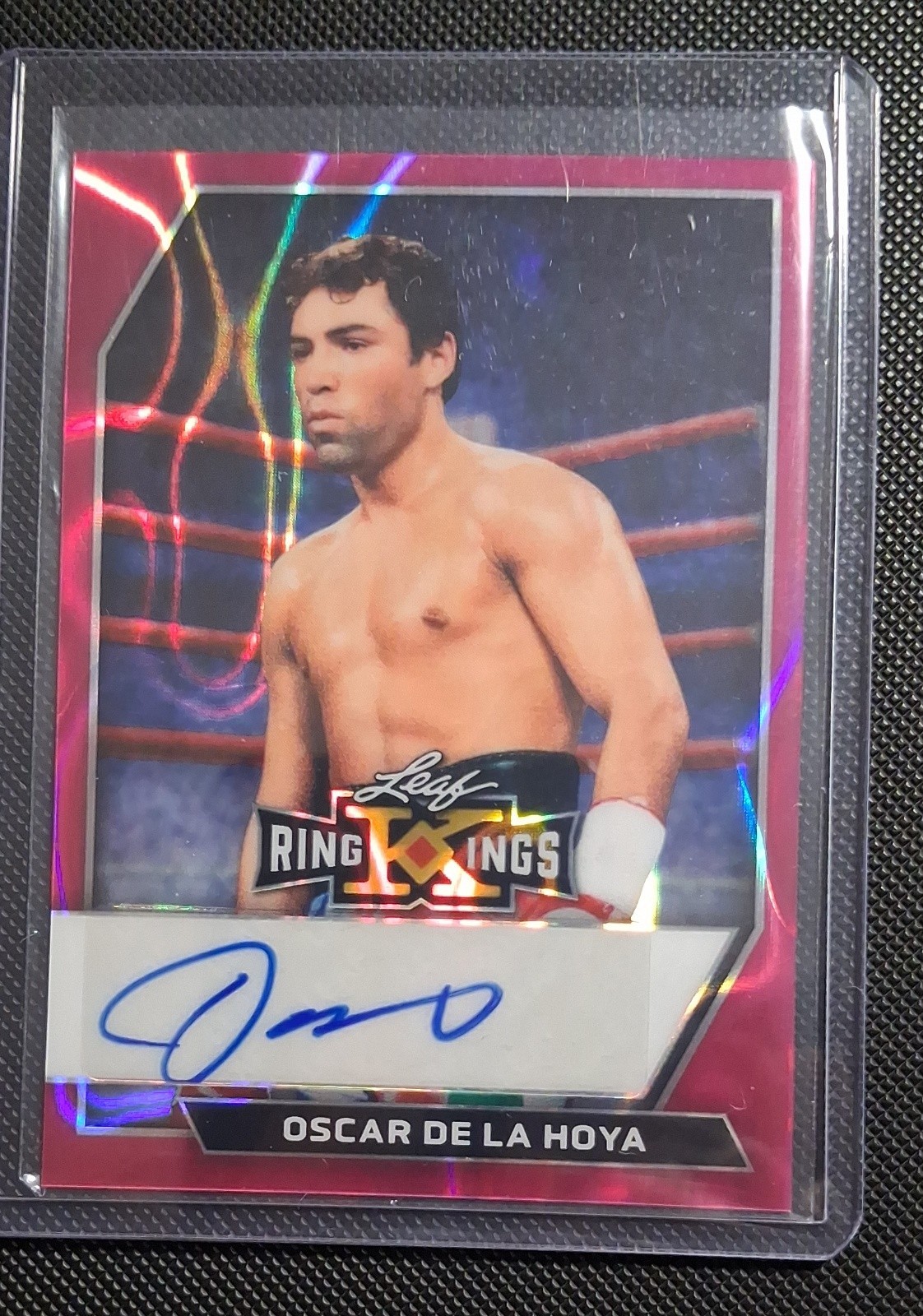 2024 Leaf Exotic Military - Autographs Oscar De La Hoya 6/6