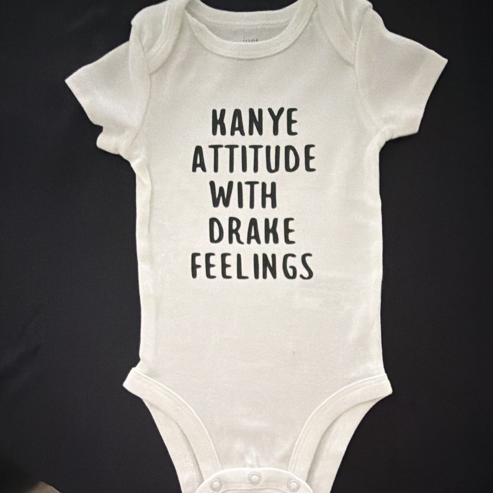 Carter's Just One You Quote Graphic Baby Bodysuit 3M Cotton Snap, White