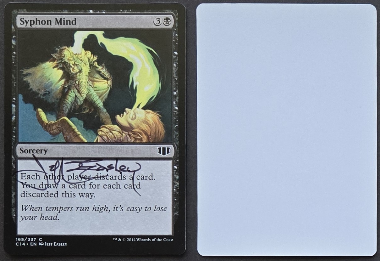 2014 Signed Artist Proof Jeff Easley MtG Magic _ Commander C14 _ SYPHON MIND _