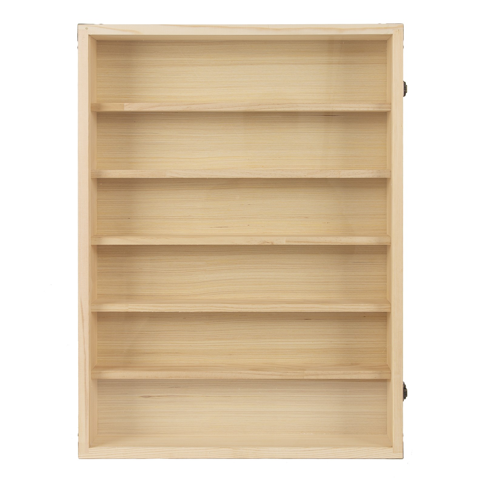 6 Tiers Wood Figure Model Toy Collection Shelf w/ Door Display Storage Holder US