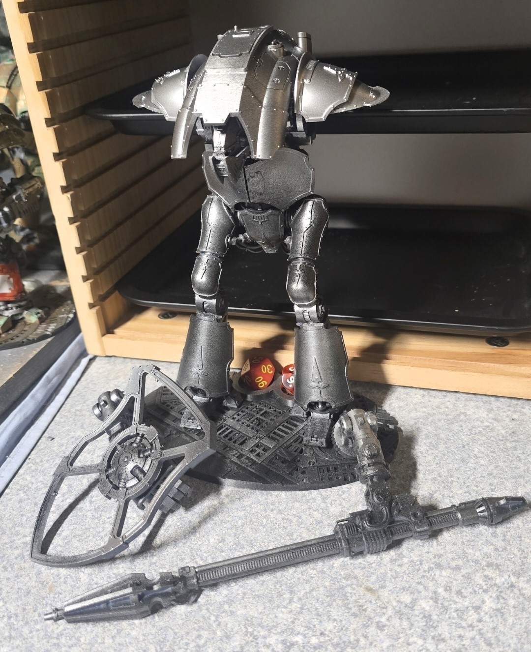 Cerastus Knight Lancer Painted With Custom Wound Tracker Base