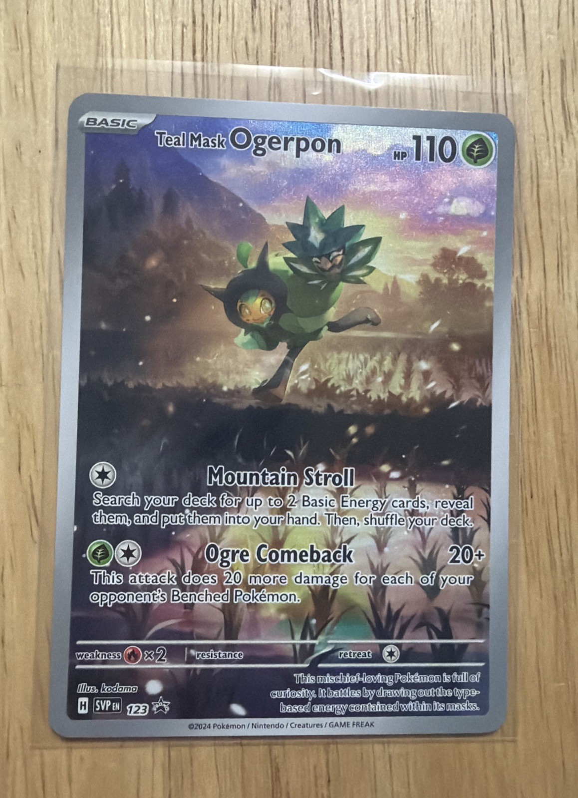 2024 Pokémon Teal Mask Ogerpon #123 Pokémon NM 2024 Pokémon Teal Mask Ogerpon #123 Pokémon NM