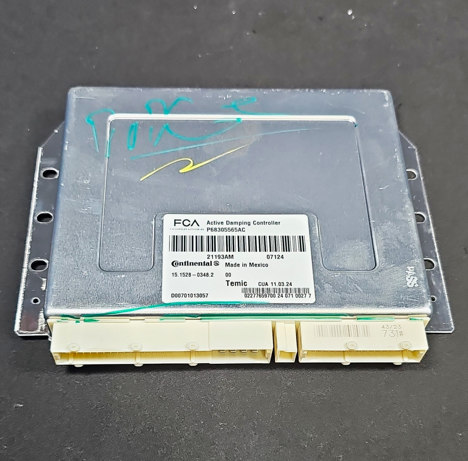 2018-2026 Dodge Durango Active Damping Steering Control Module OEM P68305565AC 2018-2026 Dodge Durango Active Damping Steering Control Module OEM P68305565AC