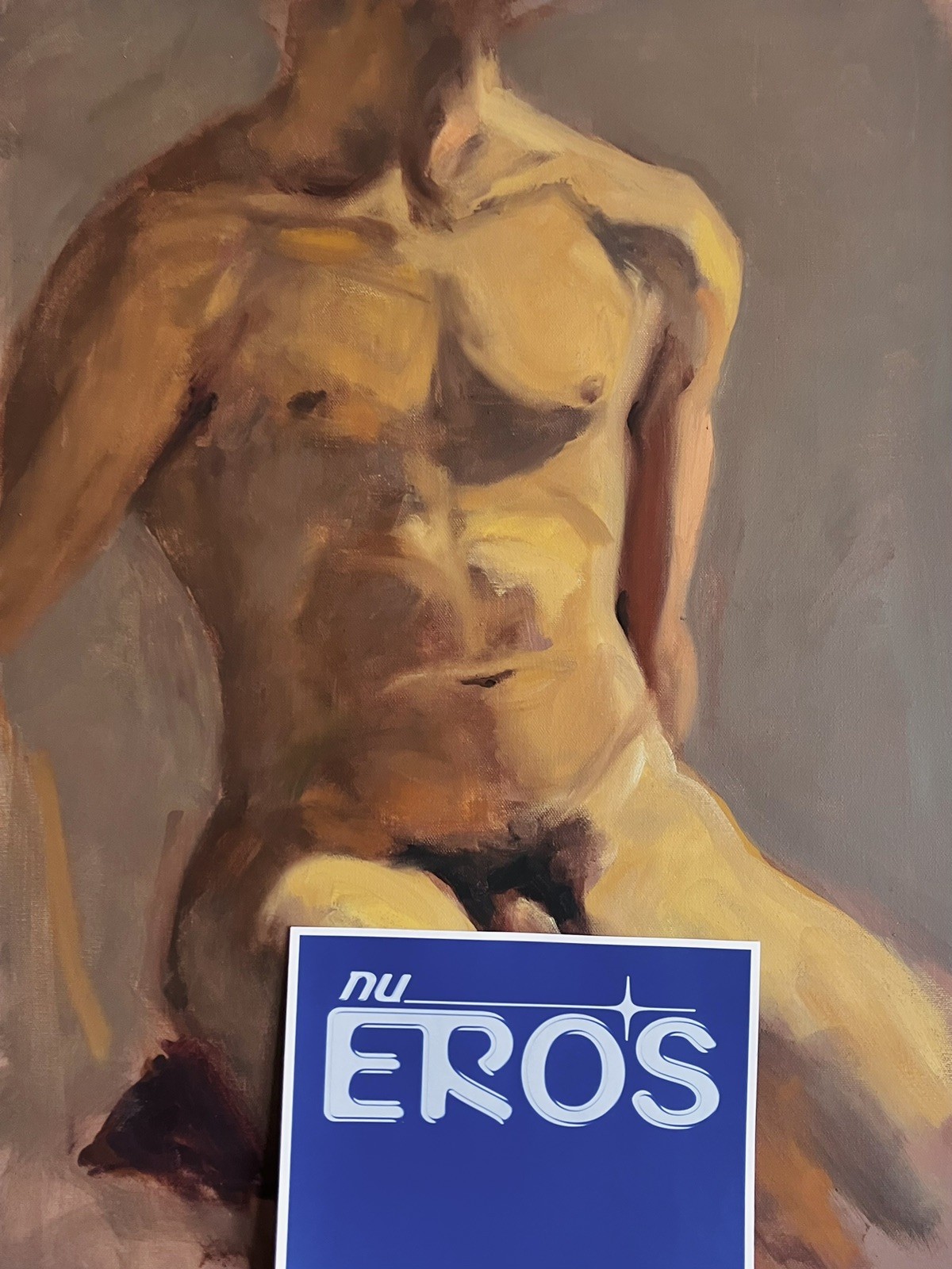 Unsigned Male Nude Oil Painting Gay Interest LGBTQ Art Unsigned Male Nude Oil Painting Gay Interest LGBTQ Art