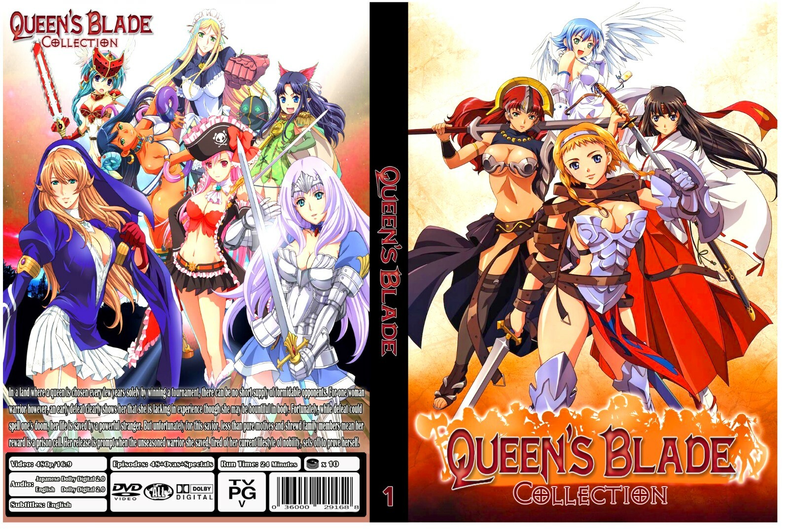 Queen\'s Blade Anime Series Collection + Ovas + Specials  U\'N\'C\'U\'T