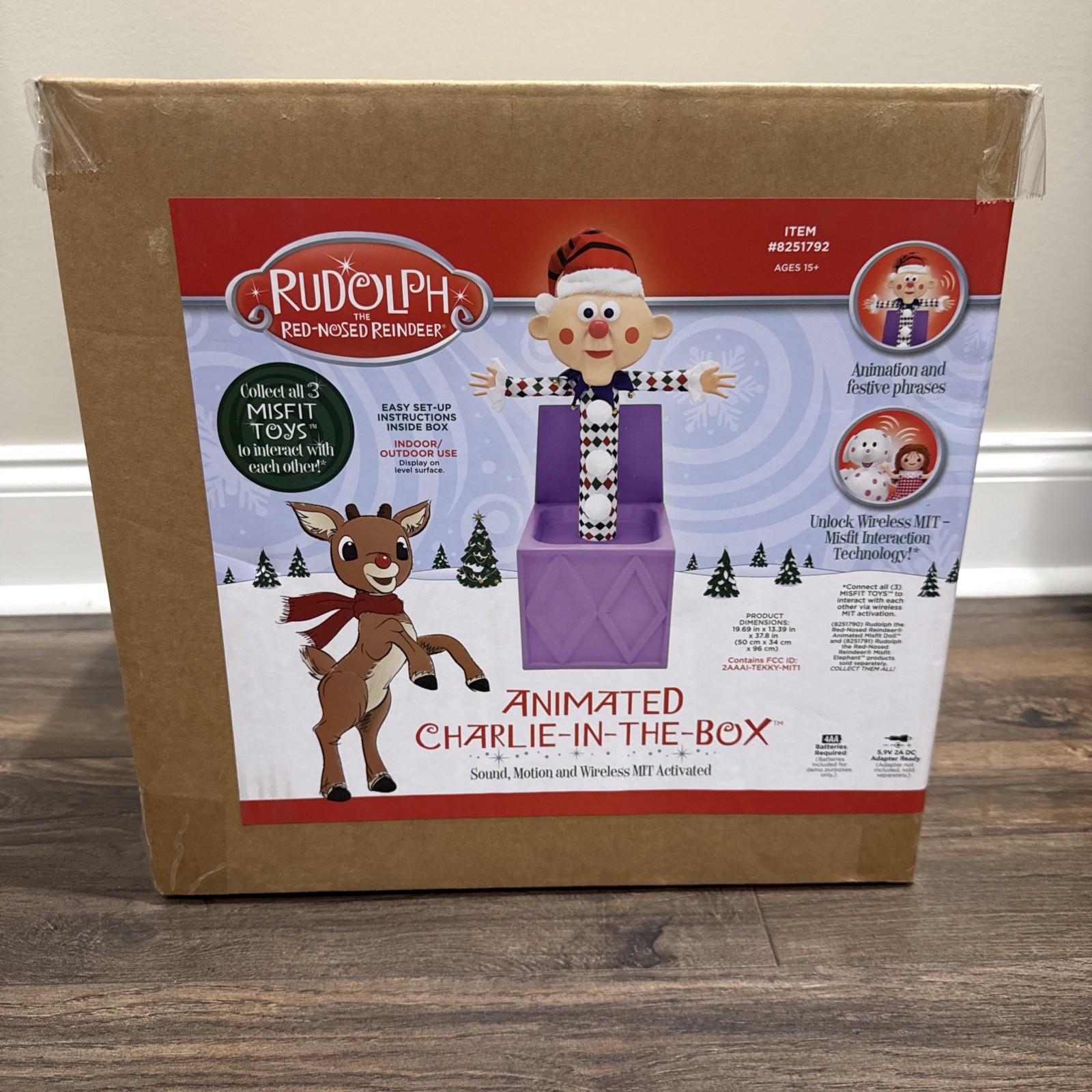 Charlie in the Box Misfit Rudolph the Red Nosed Reindeer Lowe\'s 2026 NIB ON HAND Charlie in the Box Misfit Rudolph the Red Nosed Reindeer Lowe\'s 2026 NIB ON HAND