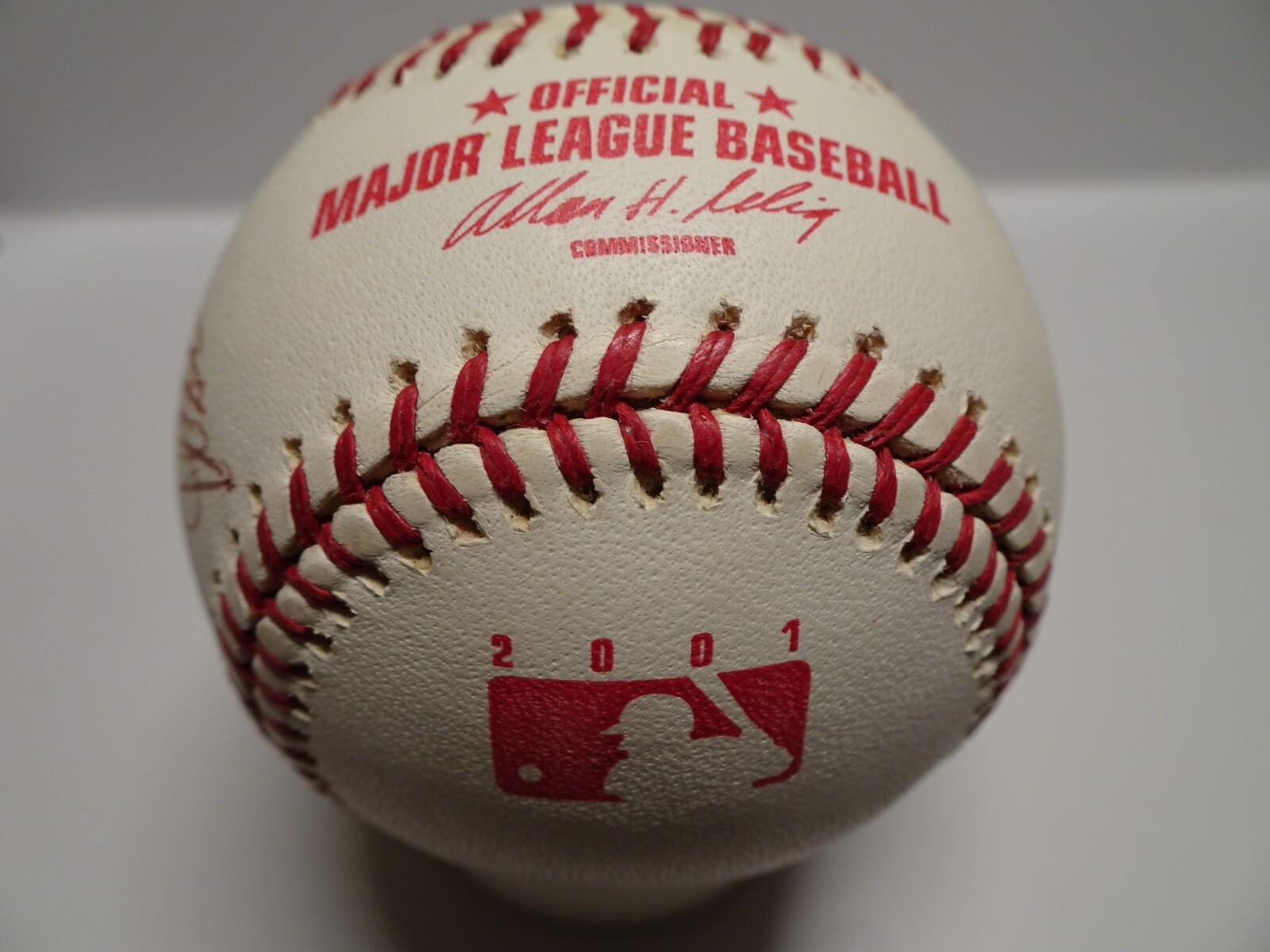 2001 MLB Opening day Rawlings baseball Cubs vs Expos NL Steve Stone Alomar Autos