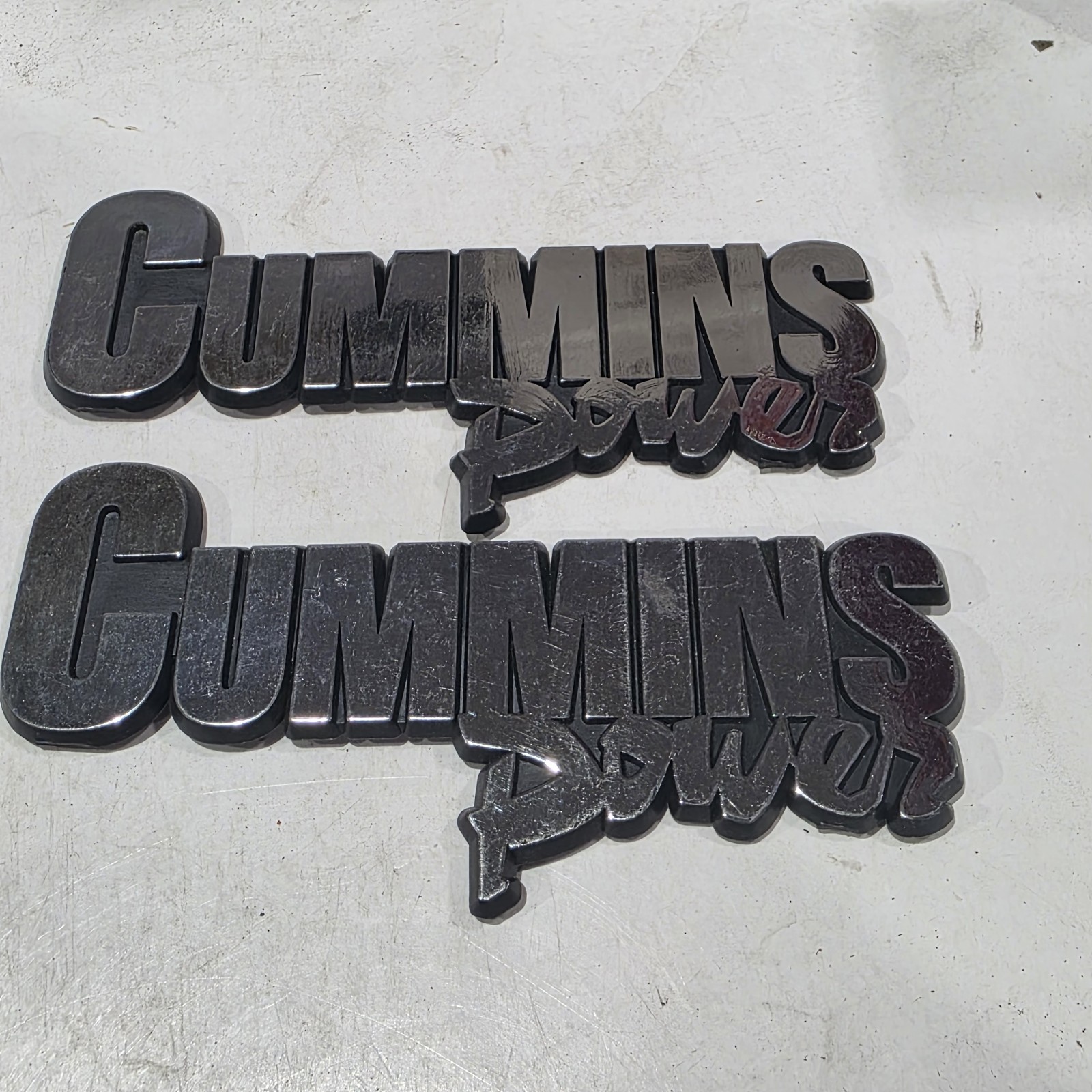Cummins Power Chrome Emblem Adhesive Backed