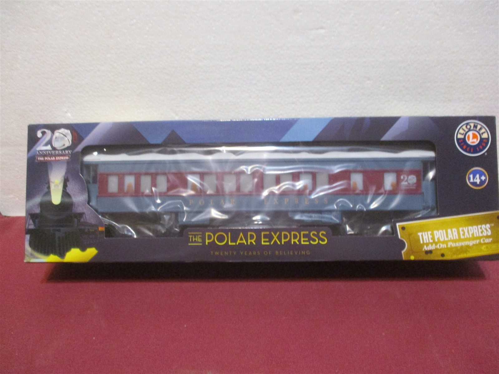 Lionel #2427720 Polar Express 20th Annviversary Add-On Coach Snow Roof Train Car