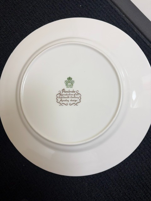 aynsley pembroke china, dinner plates, salad plates, cups and saucers, bowls and aynsley pembroke china, dinner plates, salad plates, cups and saucers, bowls and