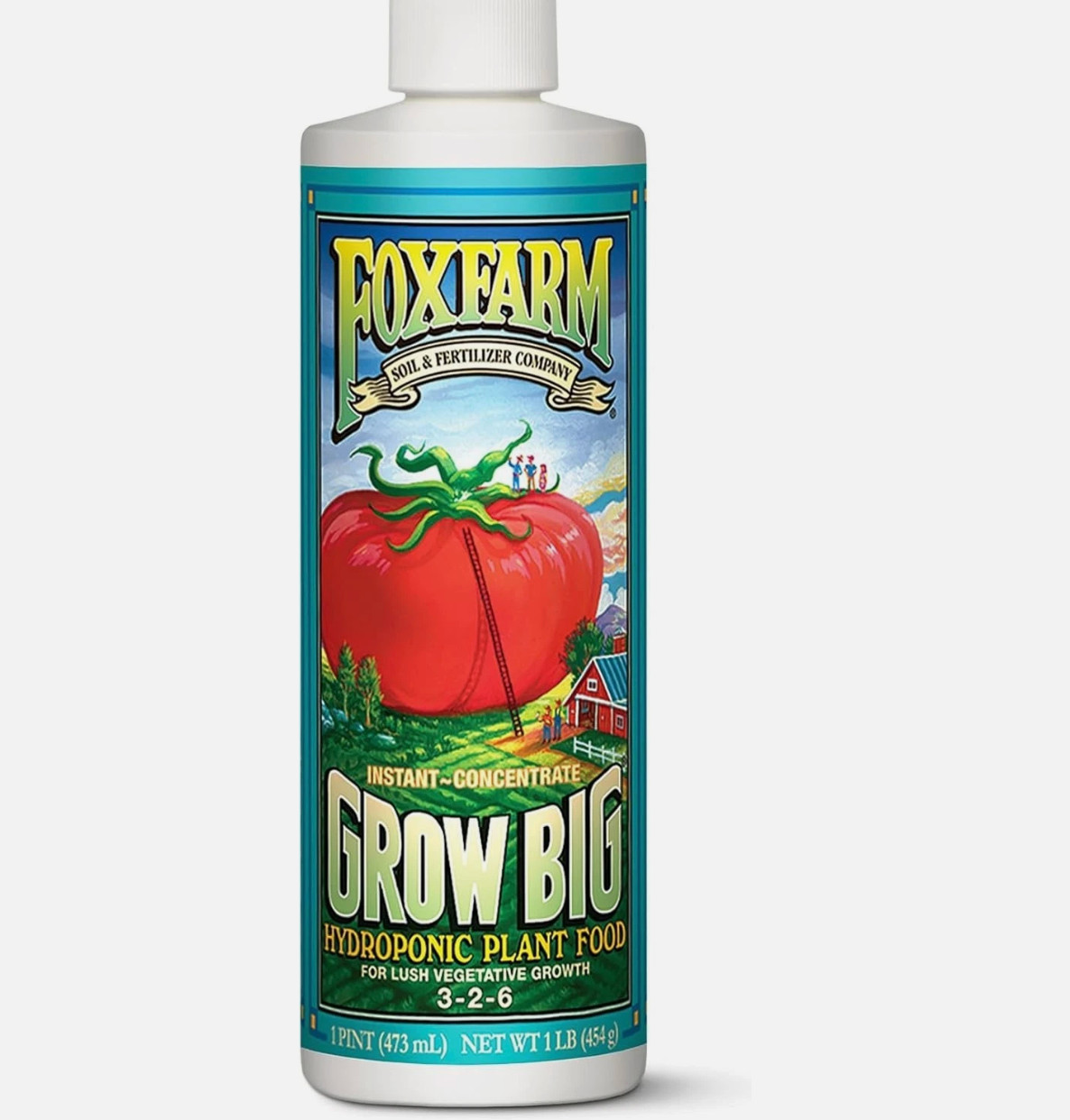 Fox Farm 793219 Pint Grow Big Hydroponic Plant Food Concentrate