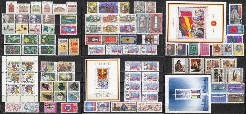 East Germany GDR DDR 1969 - complete year set - MNH