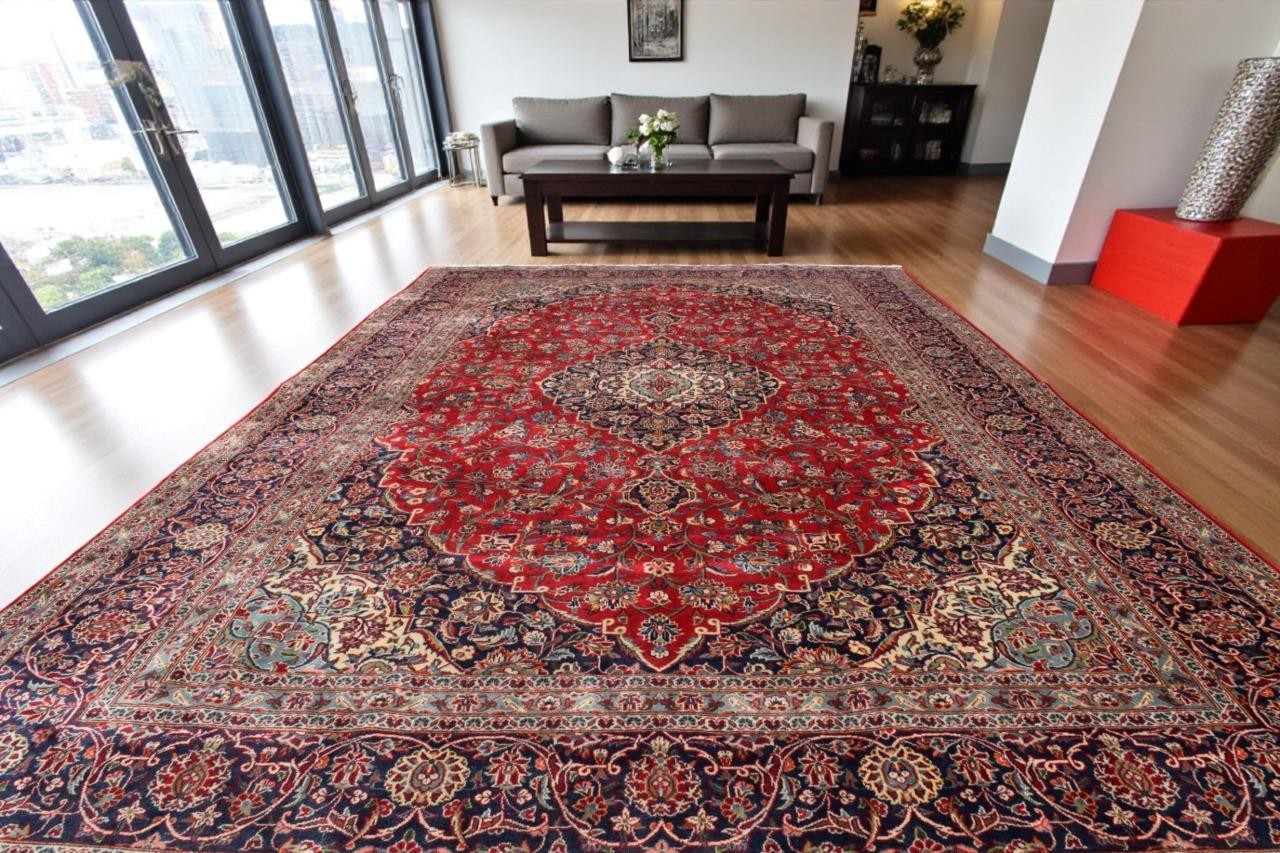 9\'9 x 13\'5 S Antique Vintage Traditional Handmade Oriental Wool Area Rug 10 x 13