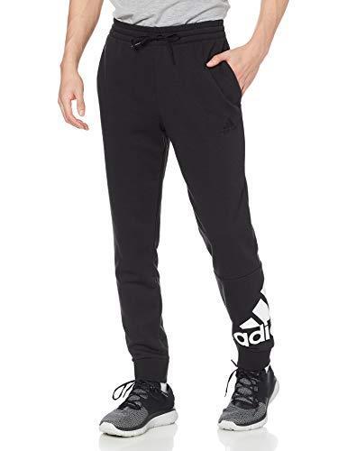 Adidas Men's Essentials French Terry Tapered Cuff Logo Pants (GK8968) Black, XL