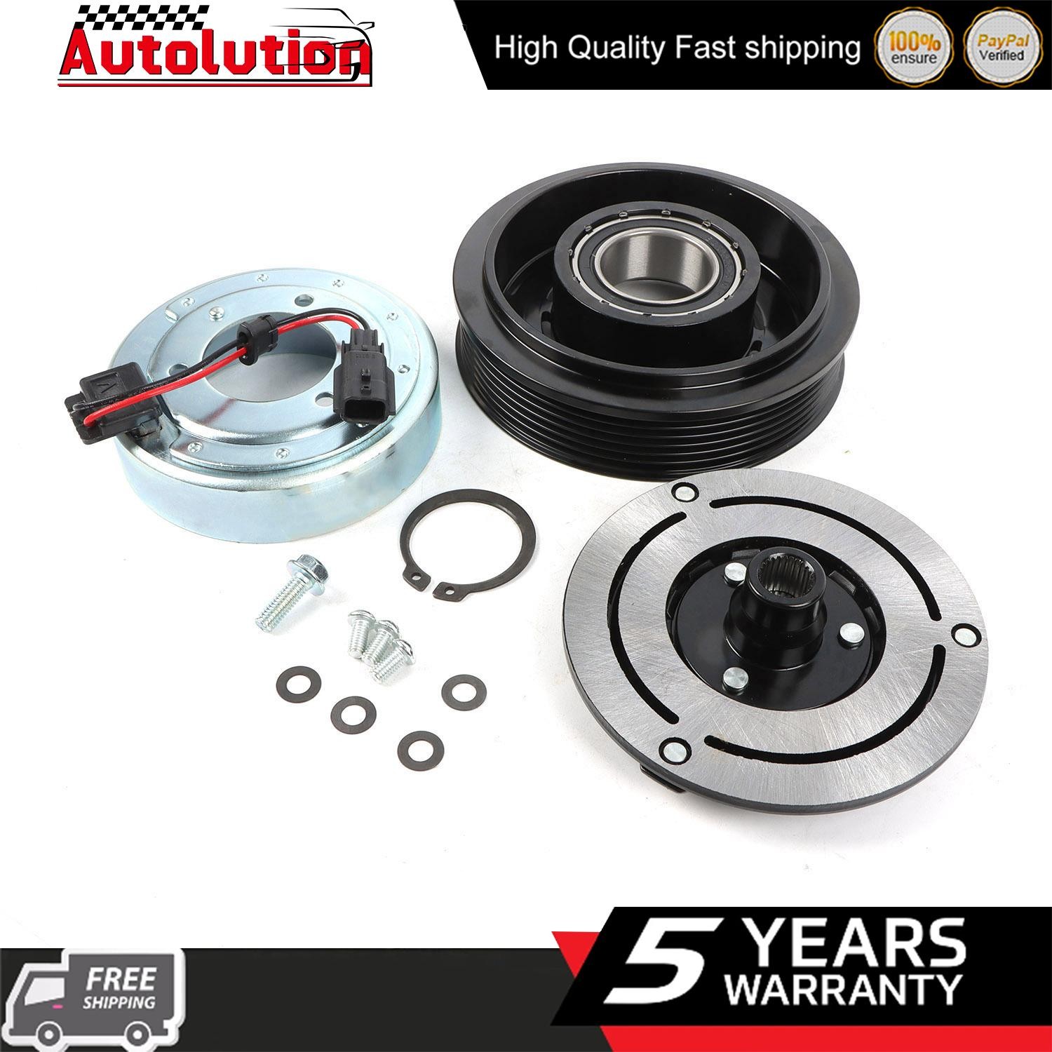 1pc AC Compressor Clutch Kit For 2008 2009-2013 Nissan Rogue 2.5L 92610JM01C 6PV