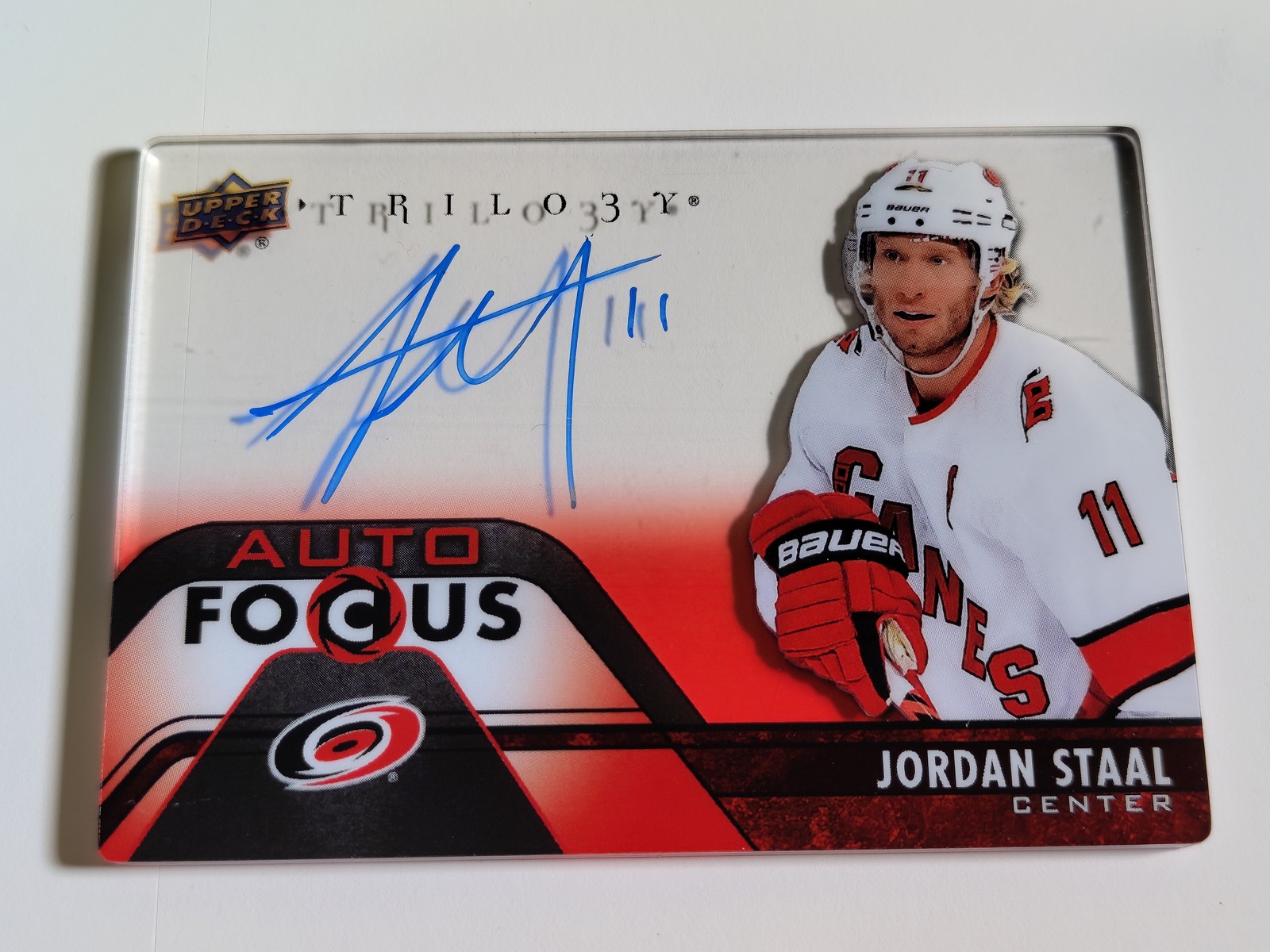 2020-21 Upper Deck Trilogy Jordan Staal Auto Focus #AF-JS