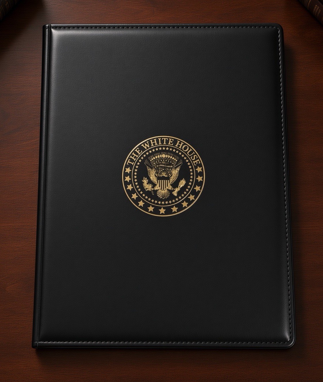 The White House Seal Black Organizer Portfolio Planner Cover Folder The White House Seal Black Organizer Portfolio Planner Cover Folder