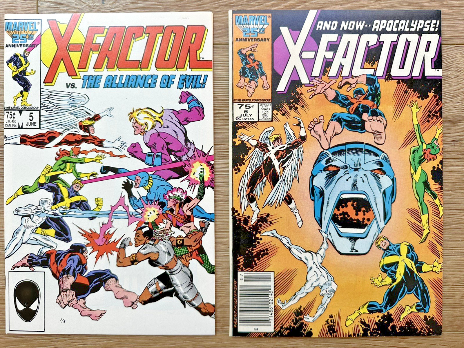 X-FACTOR # 5 & # 6 | Marvel | 1st Cameo and & 1st Appearance of Apocalypse